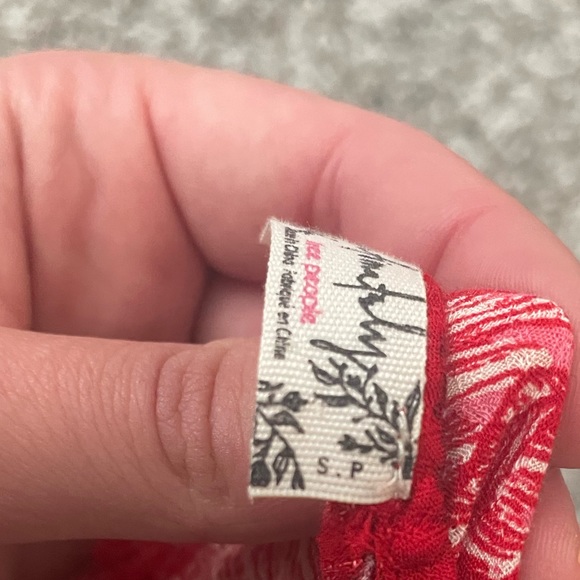 Free People Intimately Red Marnie Dress. Women’s size Small - Picture 3 of 4